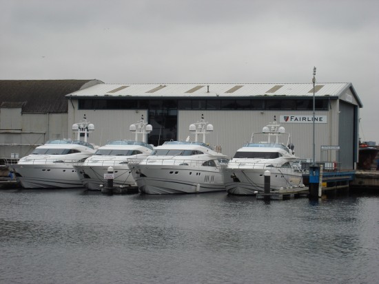 Fairline_testing_facility_Ipswich_and_4_Yachts