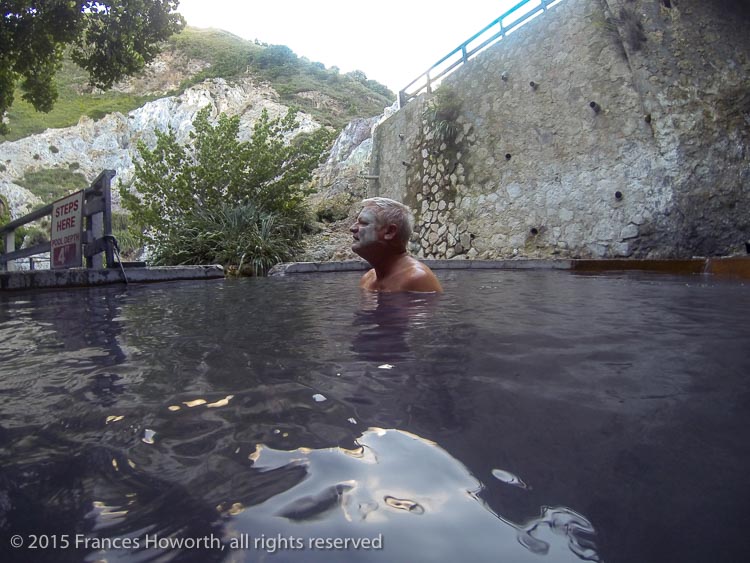 Michael in the Black Water Pool at Sulphur Springs