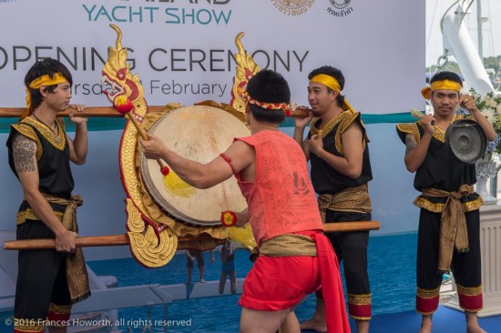 The opening ceremony for the Thailand Yacht Show