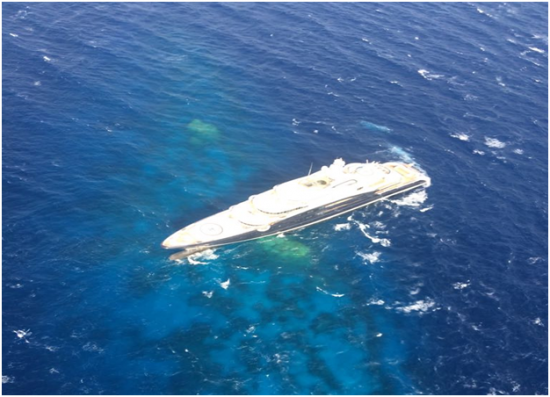 serene yacht crash