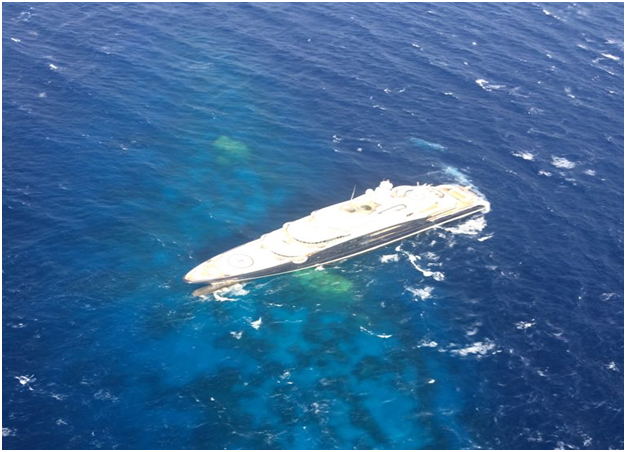 Royal Yacht Serene Hits The Rocks The Howorths The Howorths