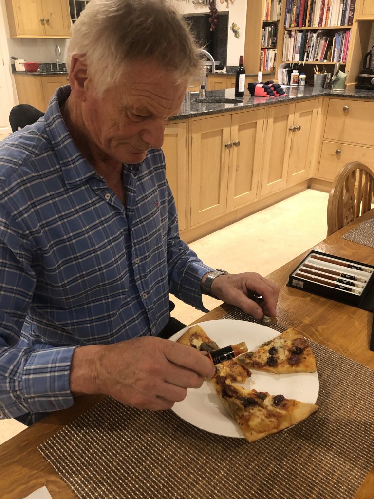 Pizza night here in the Howorth household proved the perfect opportunity to test different flavourings on several slices straight out of our wood fired oven.