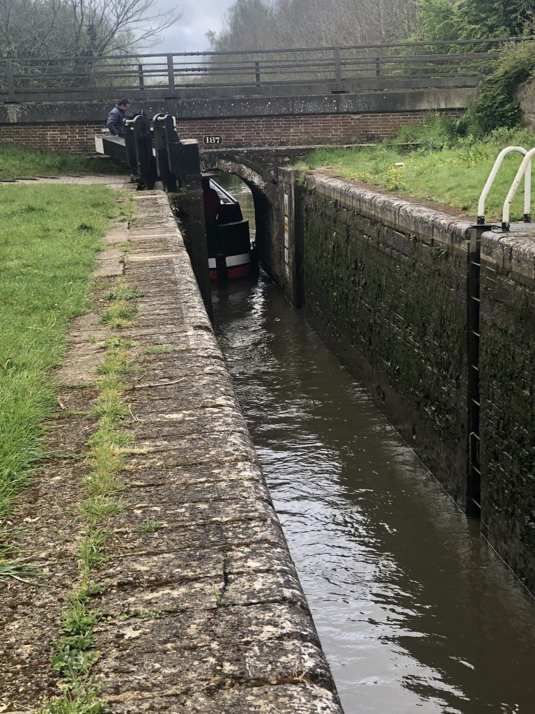 The locks on the Oxford Canal are very narrow