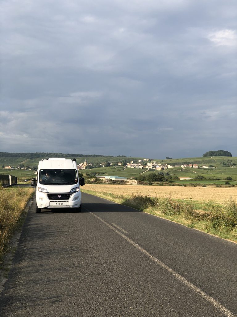 Driving to the south of France on our campervan