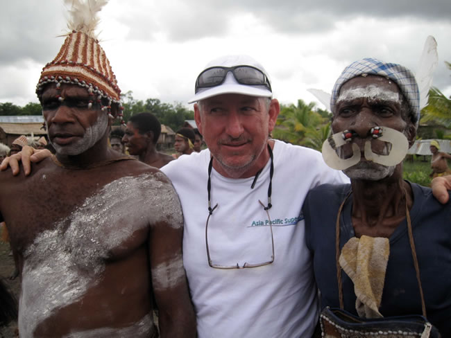 Jimmy Blee with Tribesmen