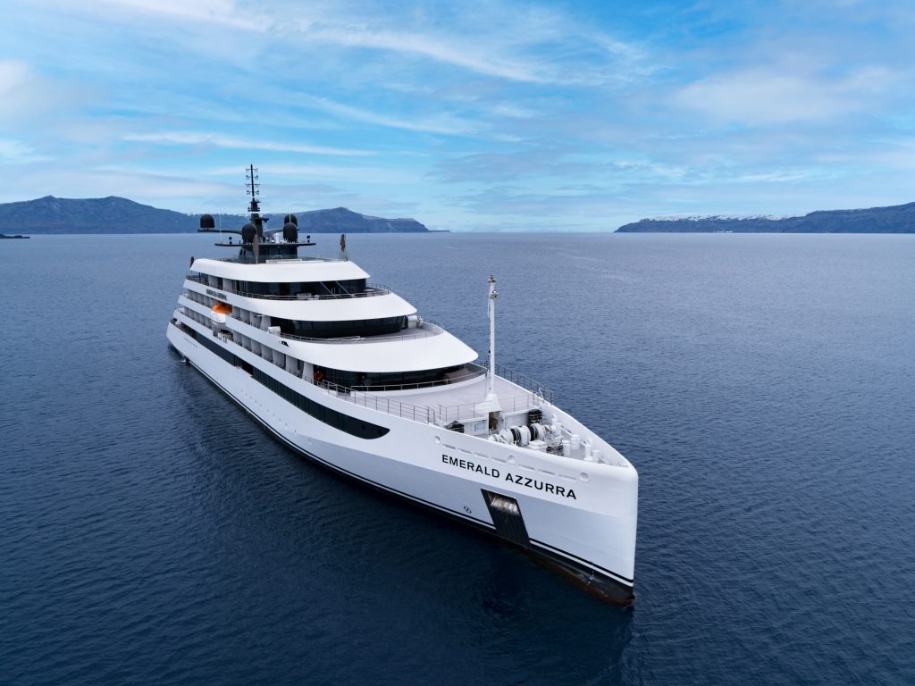 Emerald Cruises has unveiled images of the brand-new luxury superyacht, Emerald Azzurra, following its launch last month