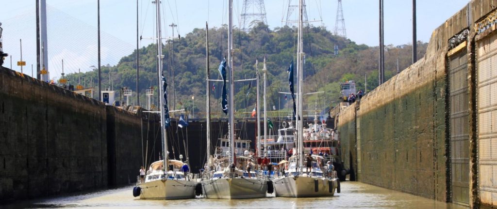 Oyster Yachts in Panama Canal