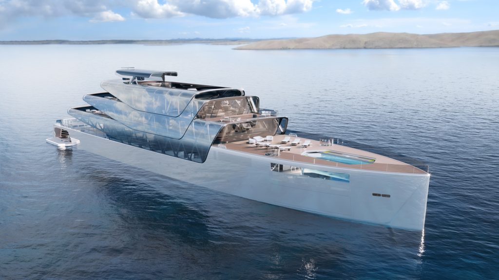 Designed to be "virtually invisible" - both visually and environmentally, the designer Jozeph Forakis has unveiled a concept for an invisible superyacht 