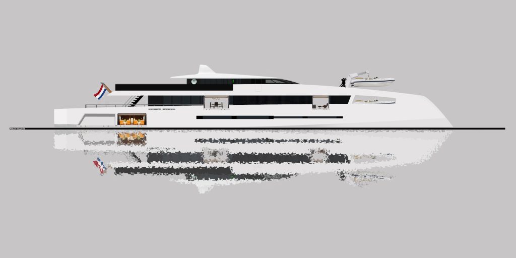 Design for Ghost yacht by Alexander McDiarmid Yacht Design 