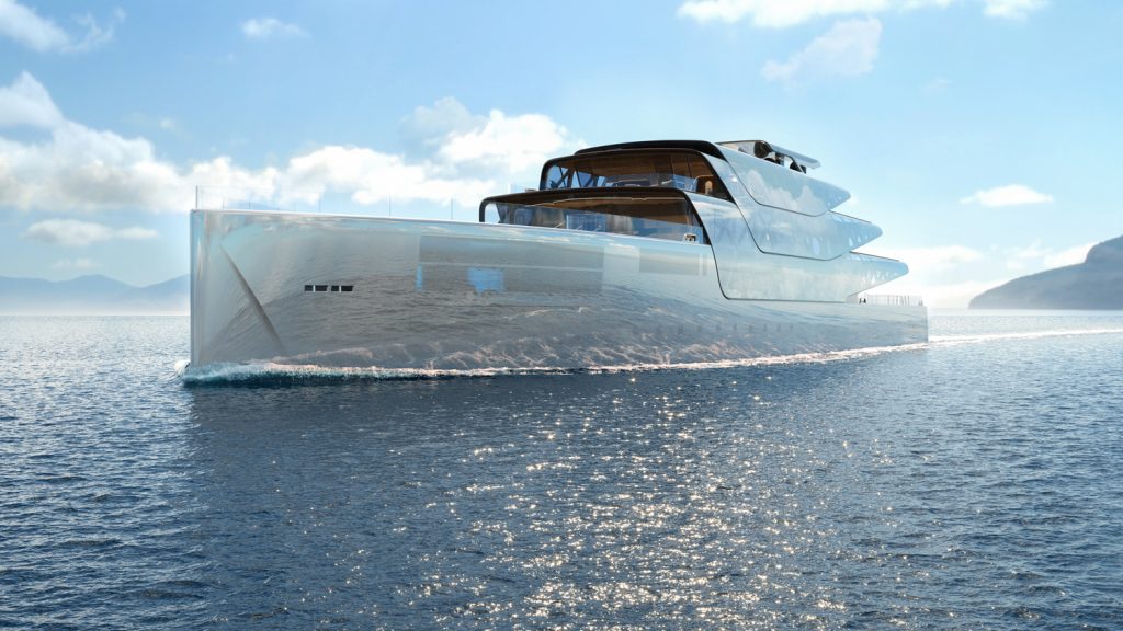 Virtually Invisible Superyacht Concept Could be printed using 3D printers